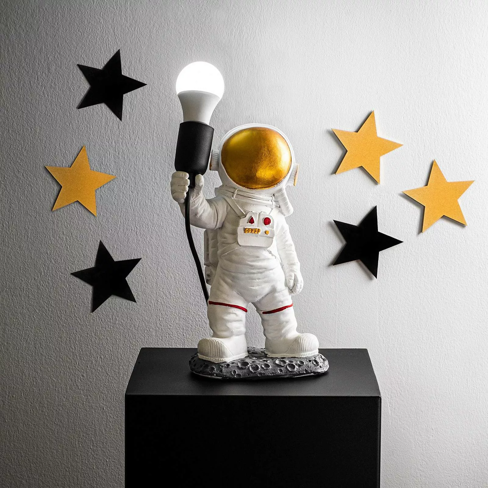 Tischleuchte Astronaut-1, weiß, Polyester, Höhe 32 cm günstig online kaufen