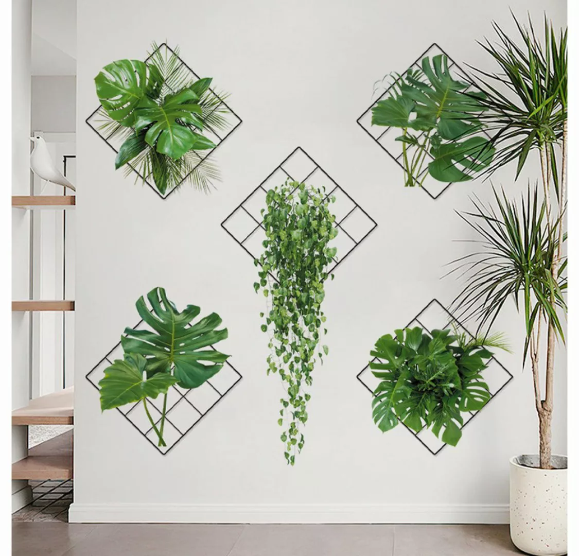 FIDDY Hintergrundtuch Wandtattoos mit botanischen Mustern für Wohn- und Sch günstig online kaufen