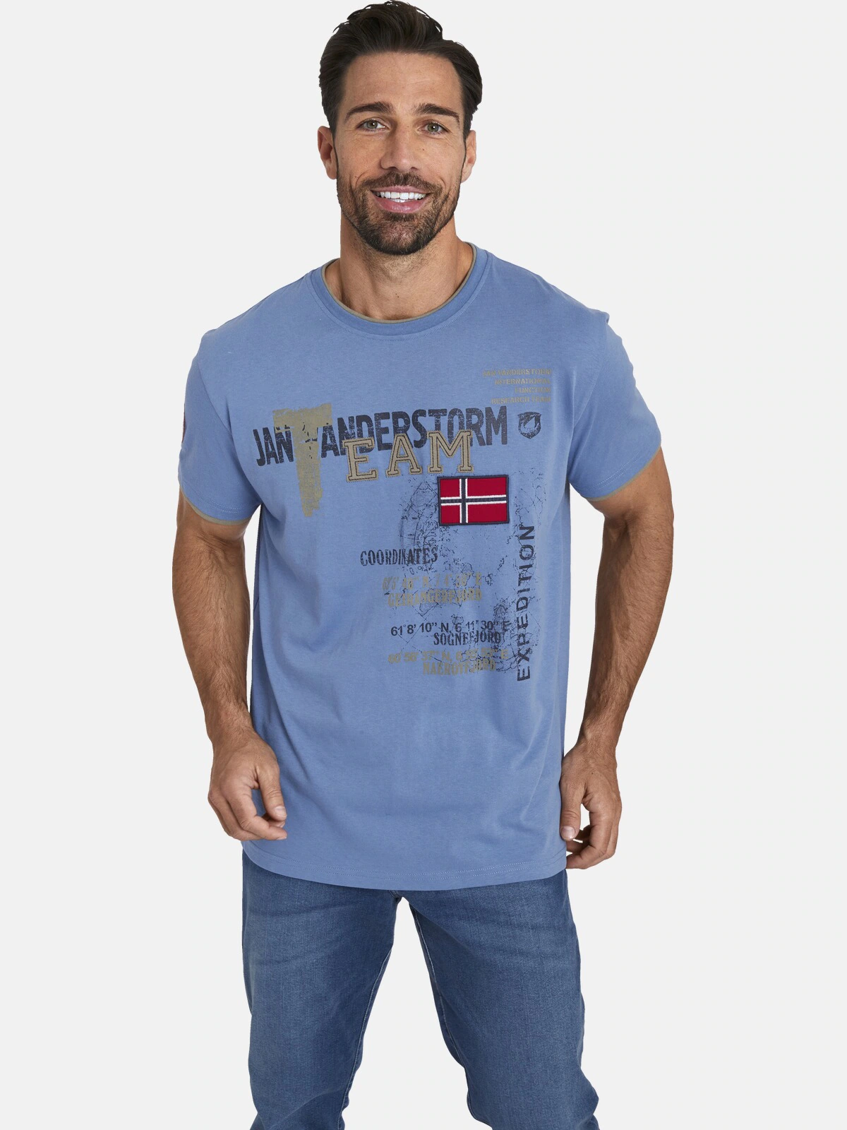 Jan Vanderstorm T-Shirt "T-Shirt SÖLVE" günstig online kaufen