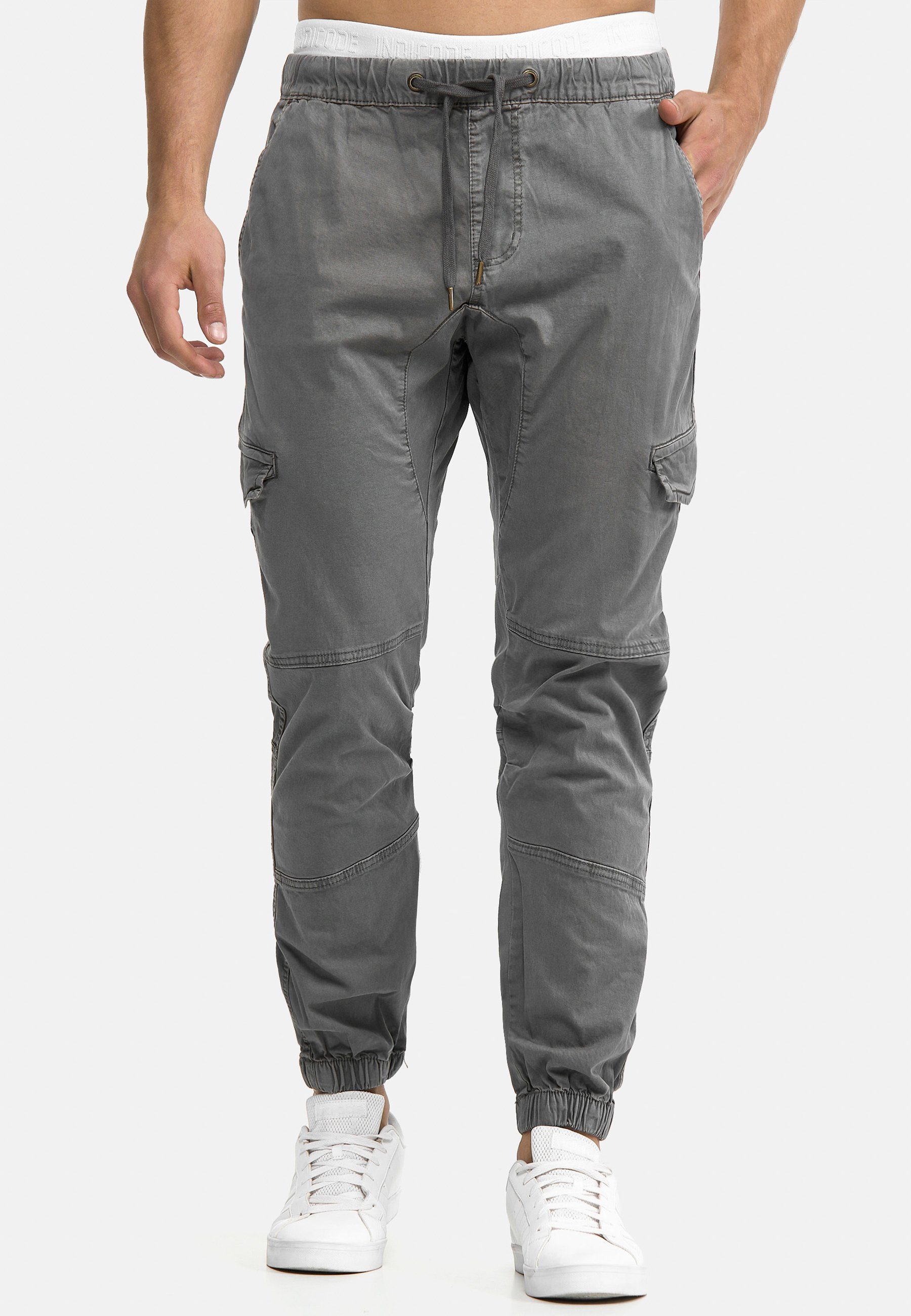 Indicode Cargohose Levy mit elastischem Bund günstig online kaufen