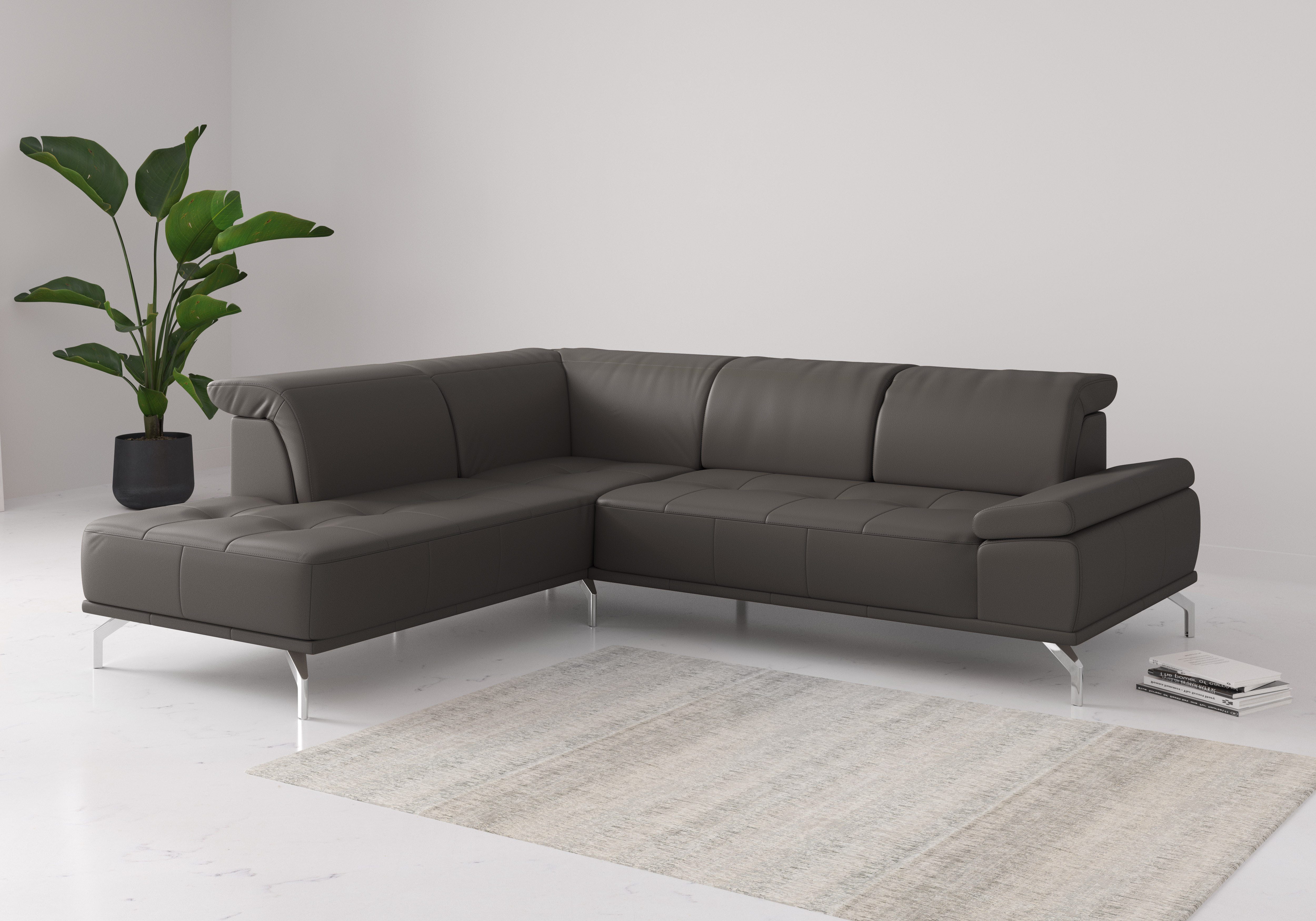 Places of Style Ecksofa "Caluna", Inkl.Sitztiefenverstellung, wahlweise mit günstig online kaufen
