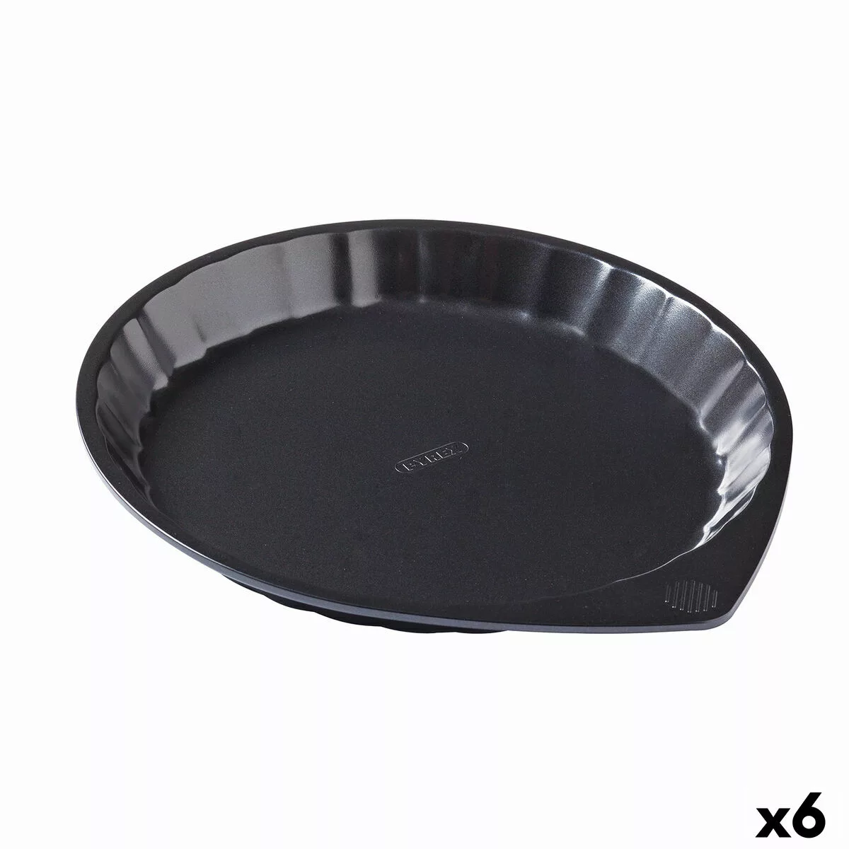 Backform Pyrex Magic Rund Schwarz Eben Ø 27 Cm (6 Stück) günstig online kaufen