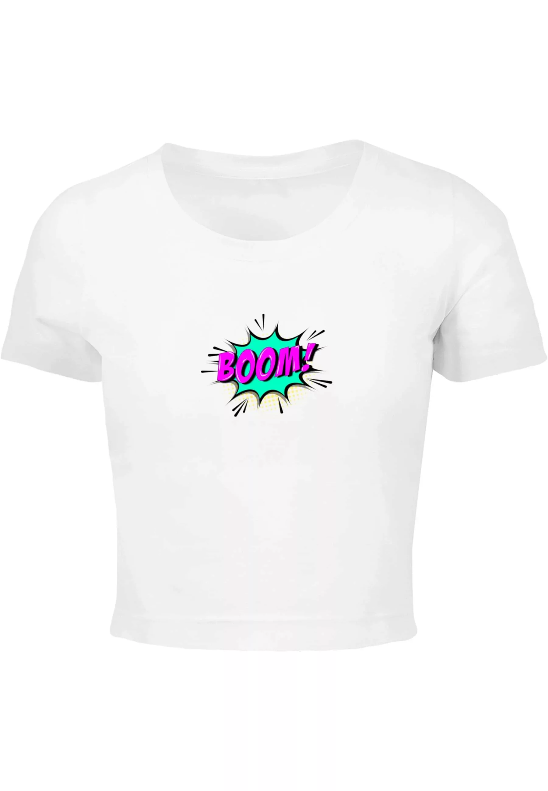 Merchcode T-Shirt "Merchcode Damen Ladies BOOM Comic Cropped Tee" günstig online kaufen