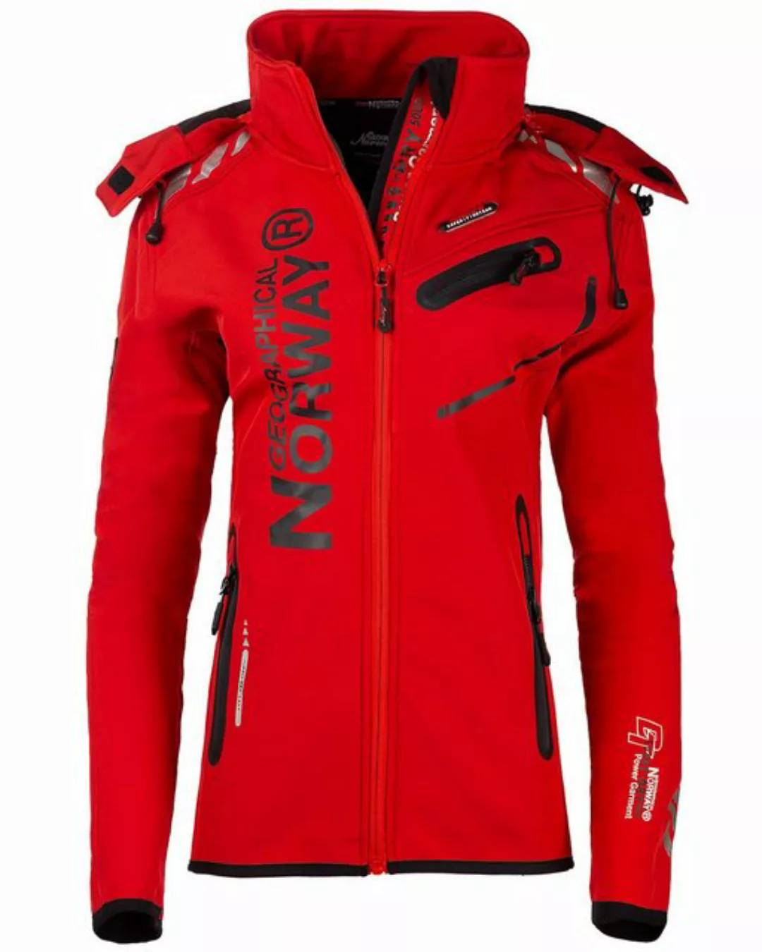 Geographical Norway Softshelljacke Damen Outdoor Jacke bareine mit Kapuze günstig online kaufen