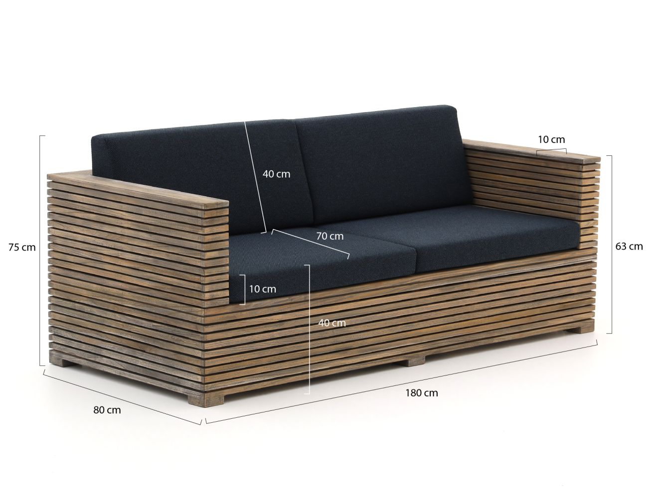 ROUGH-C Gartensofa 180 cm günstig online kaufen