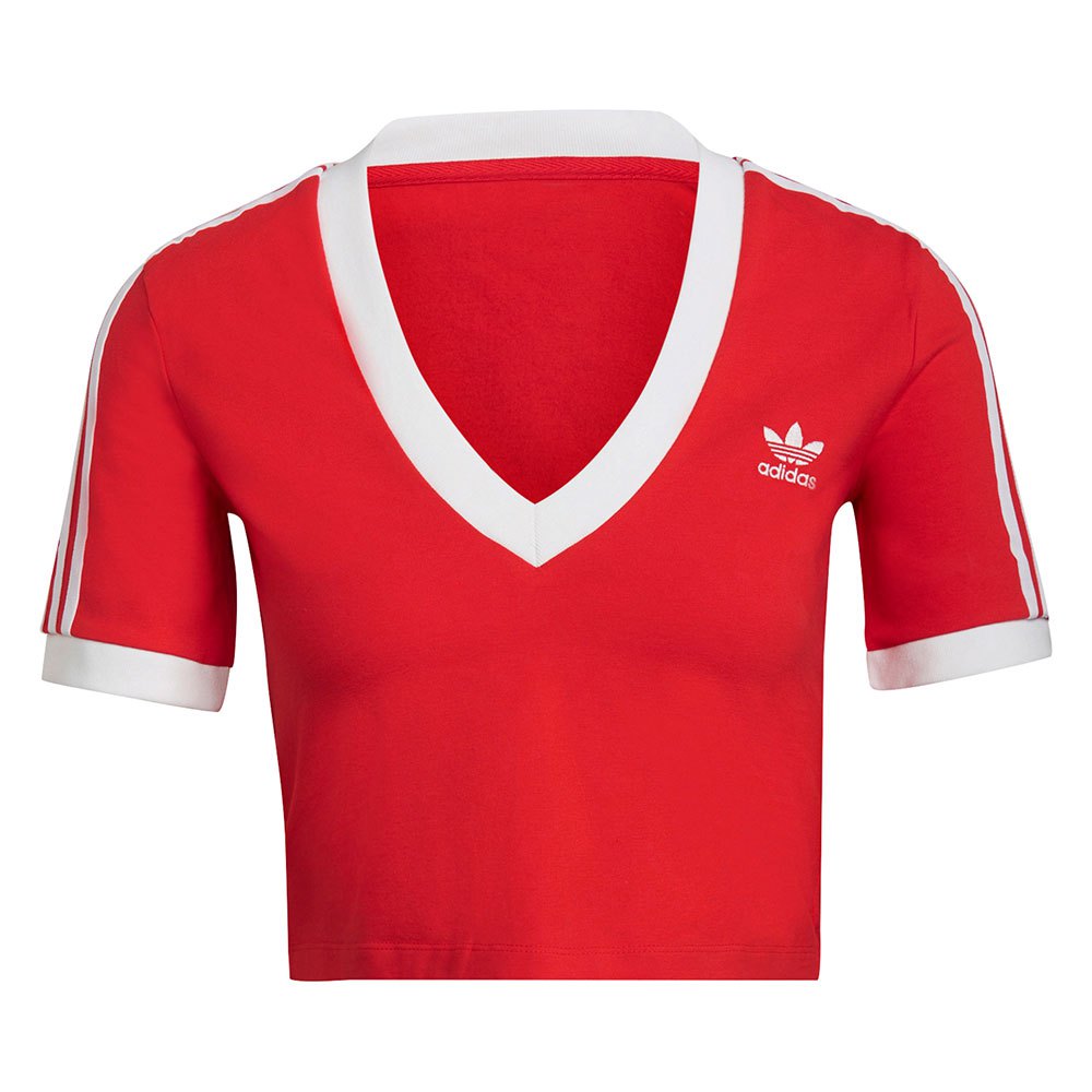 Adidas Originals Cropped Kurzärmeliges T-shirt 42 Vivid Red günstig online kaufen