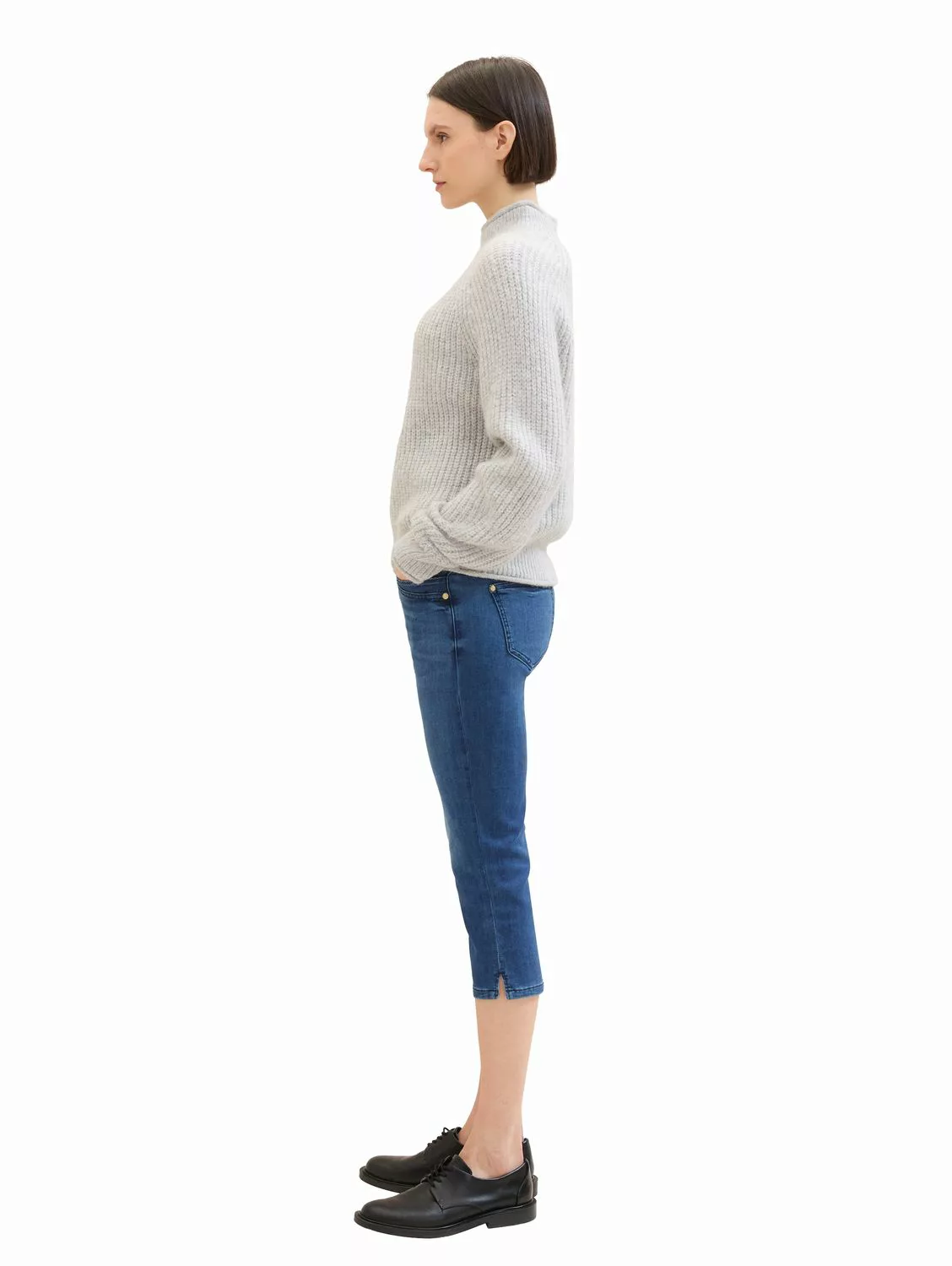 Tom Tailor Damen Caprijeans KATE - Slim Fit - Blau günstig online kaufen