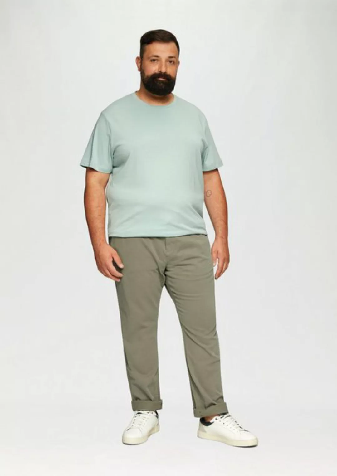 s.Oliver Stoffhose Regular: Chino-Jogger mit elastischem Bund Garment Dye günstig online kaufen