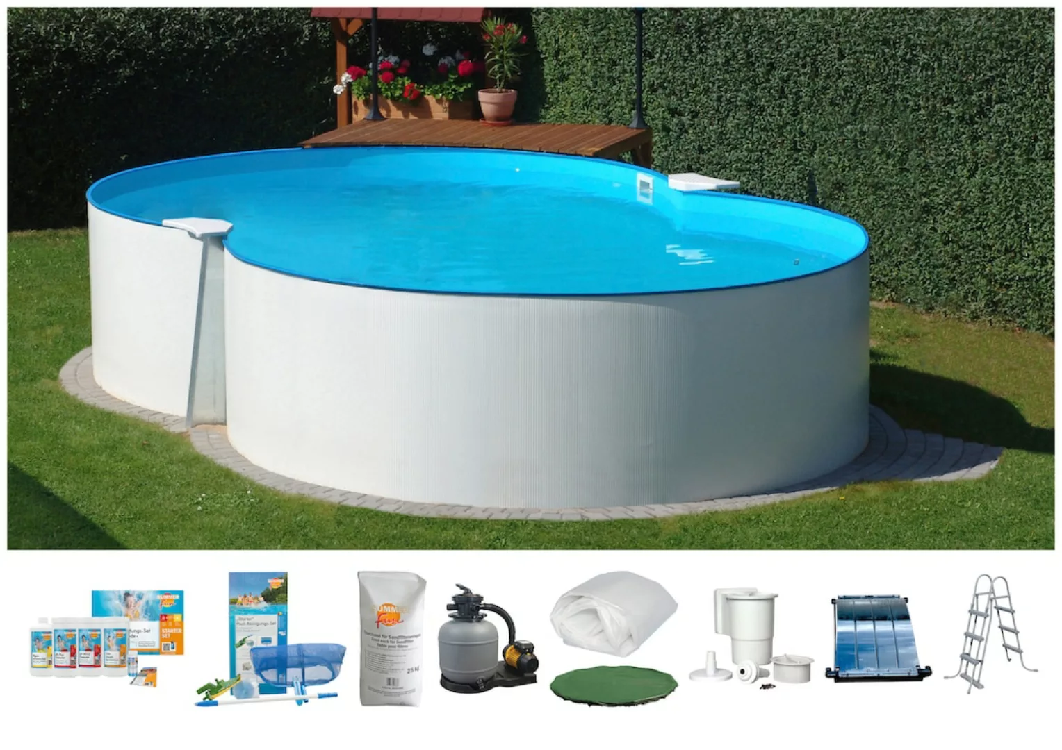 Clear Pool Achtformpool, (Set, 8 tlg.) günstig online kaufen