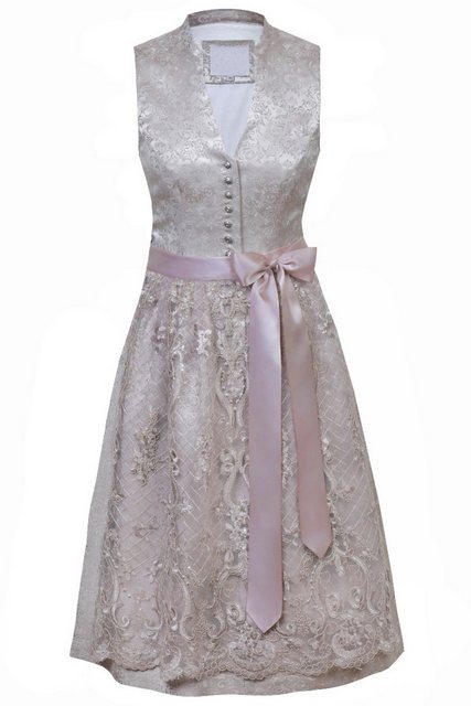 Alpenwahnsinn Dirndl Midi Dirndl 2tlg. - OPHIRA - champagner günstig online kaufen