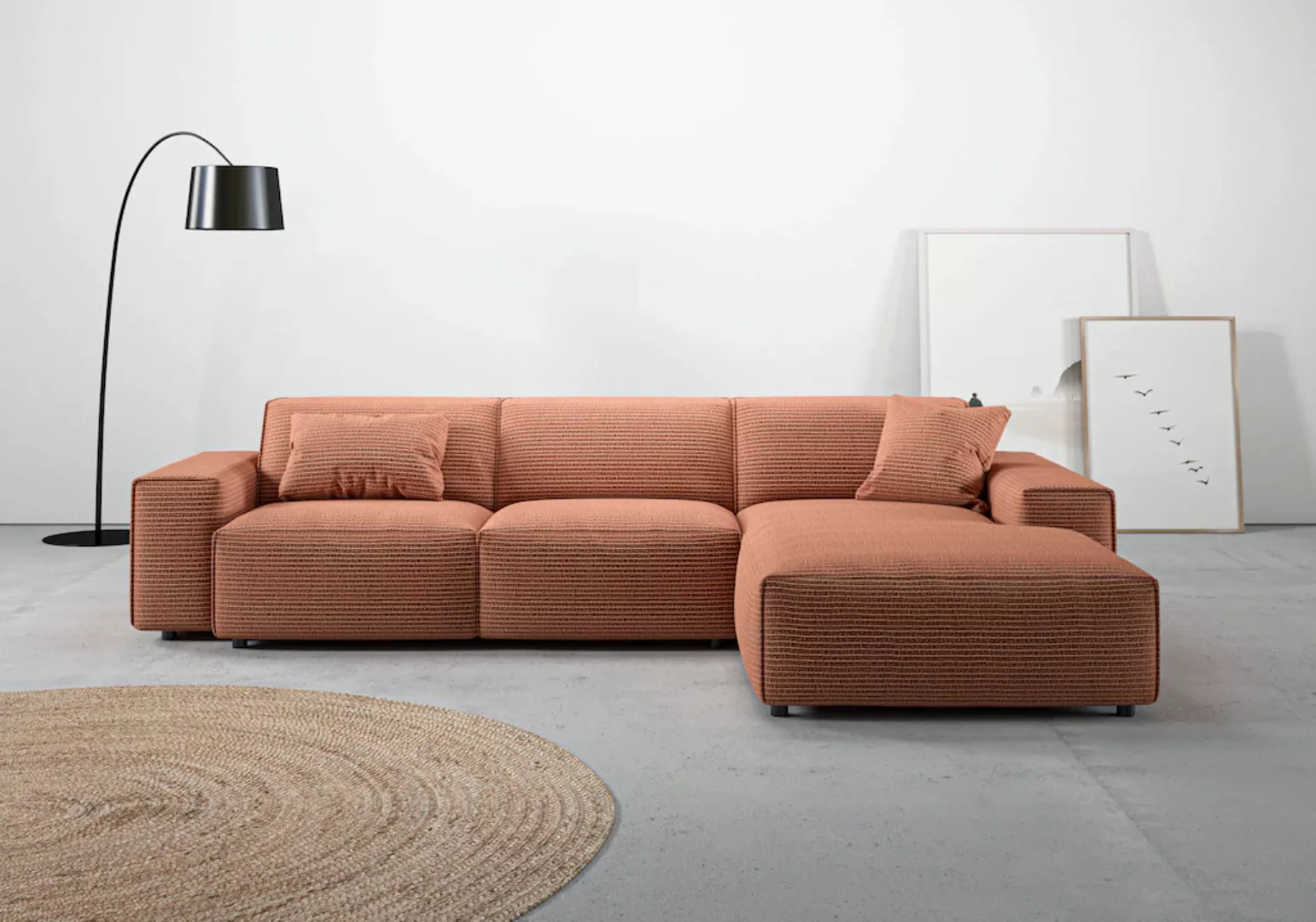 andas Ecksofa "Glimminge auch in Breitcord, Feincord, Bouclé + Easy care-Be günstig online kaufen