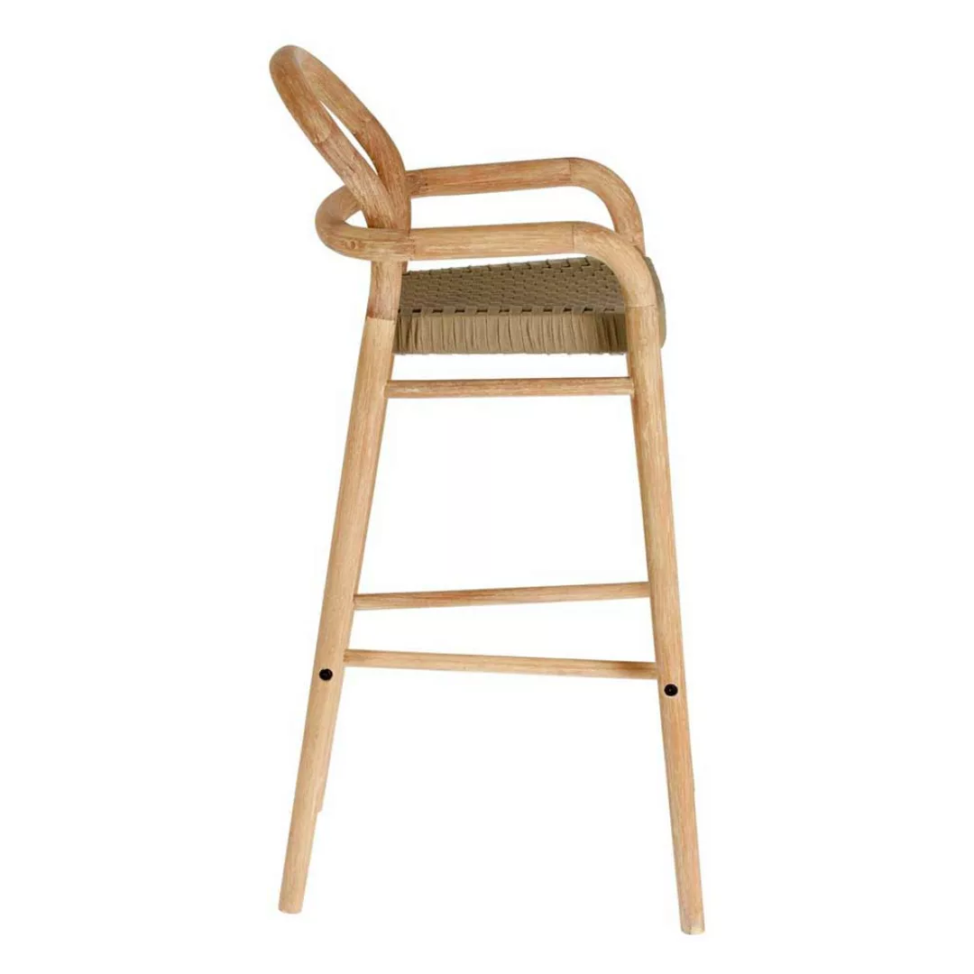 Barstühle mit Rückenlehne Eukalyptusholz (2er Set) günstig online kaufen