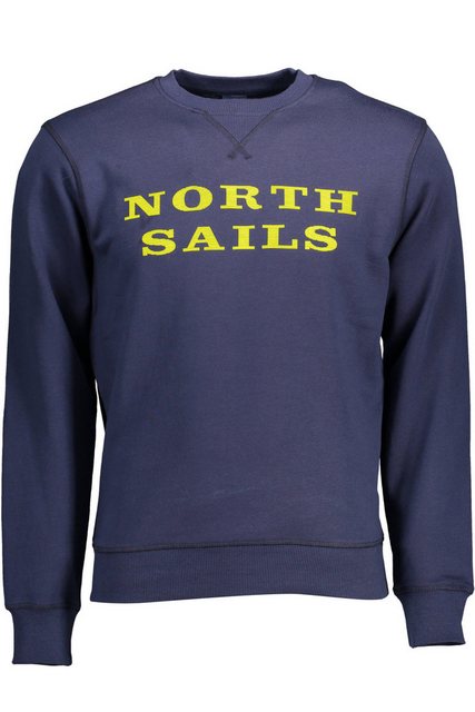 North Sails Sweatshirt Herren-Langarm-Sweatshirt Blau aus Naturfasern mit günstig online kaufen