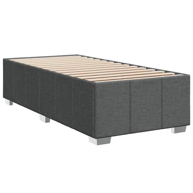 vidaXL Bett Bettgestell Dunkelgrau 90x190 cm Stoff günstig online kaufen