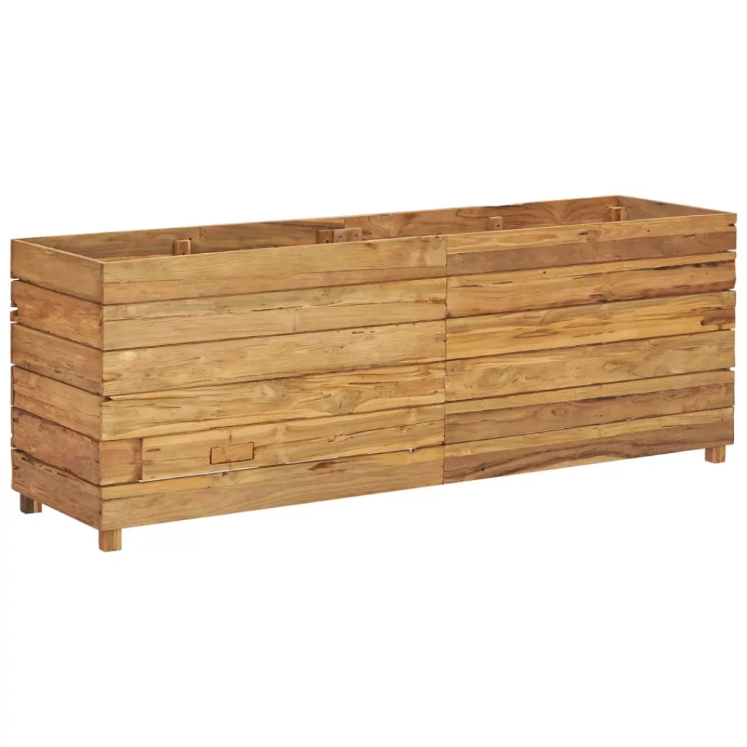 Hochbeet 150x40x55 Cm Teak Altholz Und Stahl günstig online kaufen