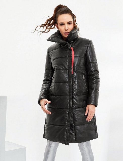 Jilani Lederjacke Sorel Jilani - Damen Ledermantel Steppmantel Lammnappa sc günstig online kaufen