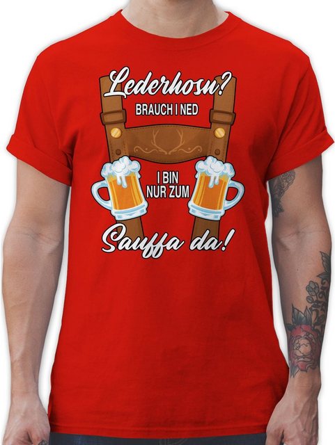 Shirtracer T-Shirt Trachten Outfit Sauffa Lederhose Lausbub Mode für Oktobe günstig online kaufen