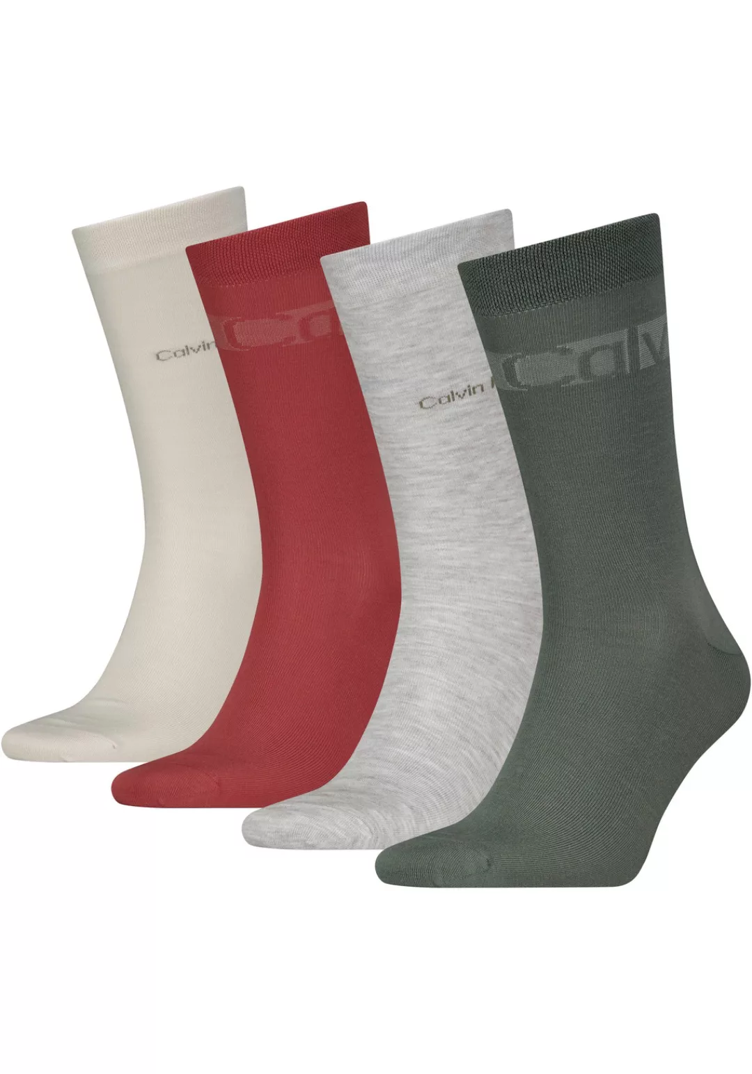 Calvin Klein Socken "CK MEN SOCK 4P STRIPES", (Packung, 4er-Pack), mit Logo günstig online kaufen