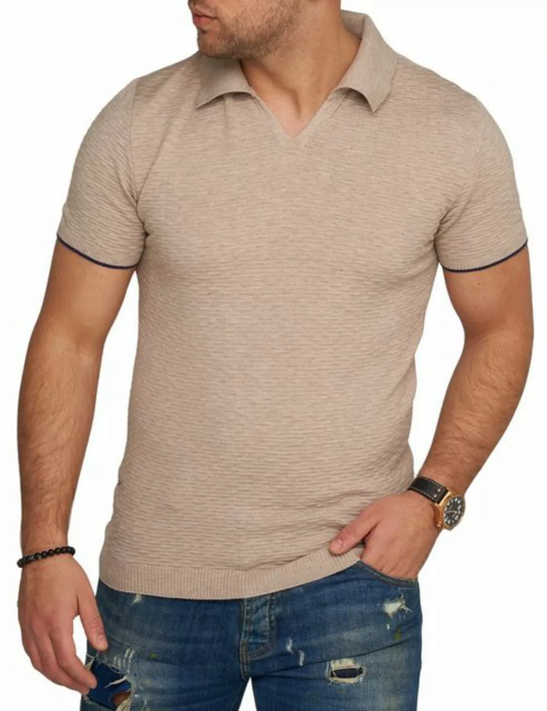 CARISMA Poloshirt CRMACEIO Strick Kurzarm Polo T-Shirt günstig online kaufen