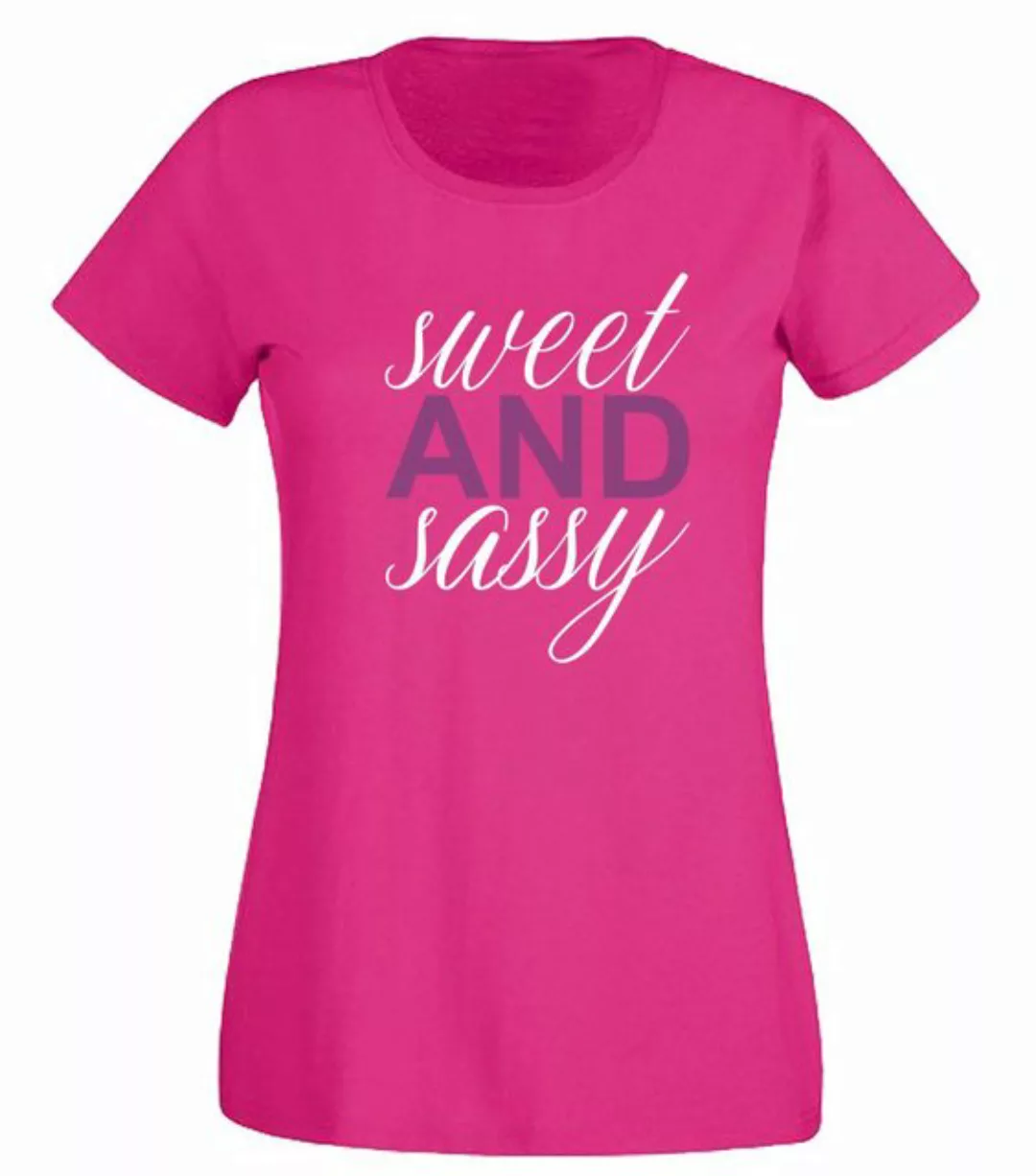 G-graphics T-Shirt Damen T-Shirt - Sweet and sassy Slim-fit-Shirt, mit Fron günstig online kaufen