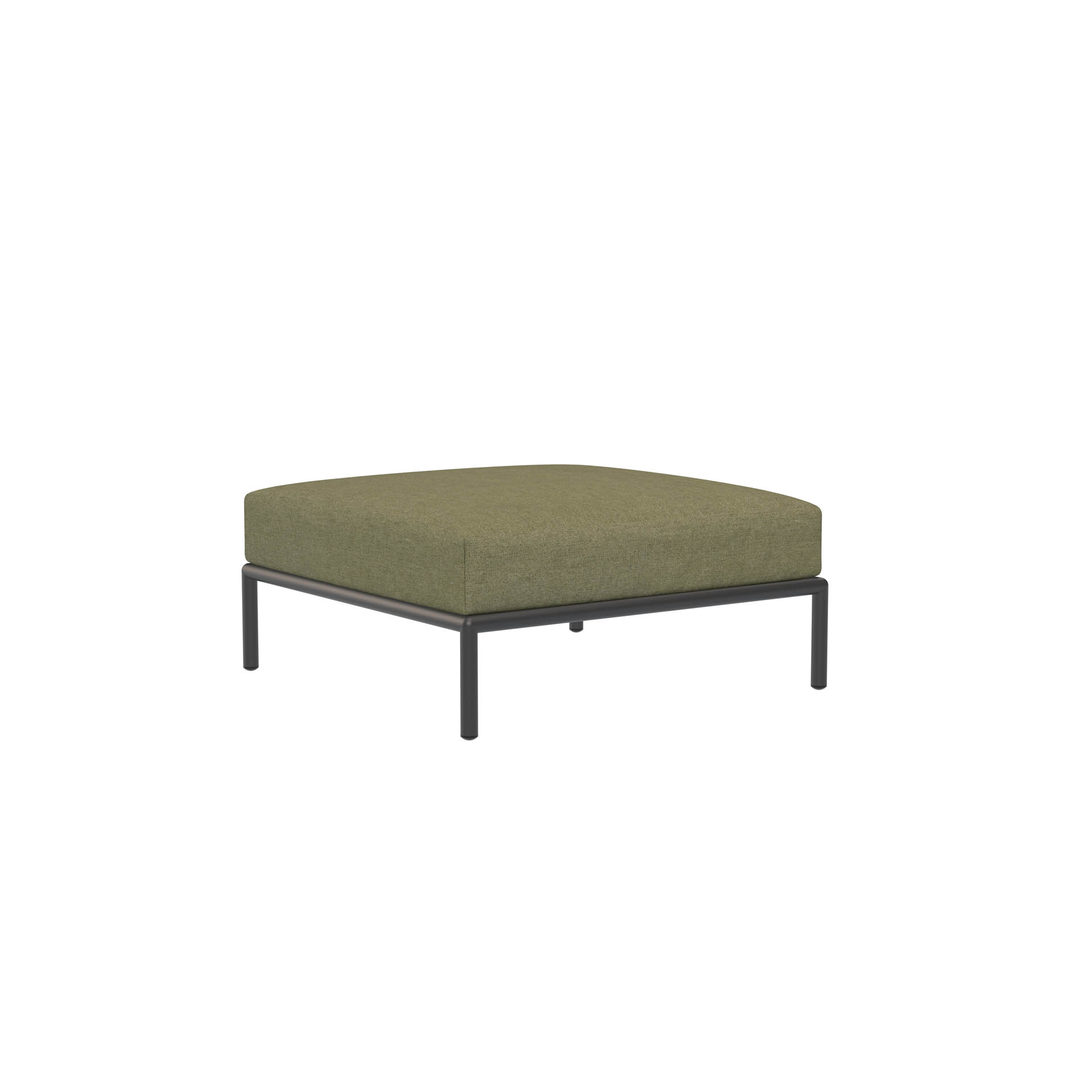 LEVEL Outdoor Ottoman Lounge-Modul 3 Blattgrün Dunkelgrau günstig online kaufen