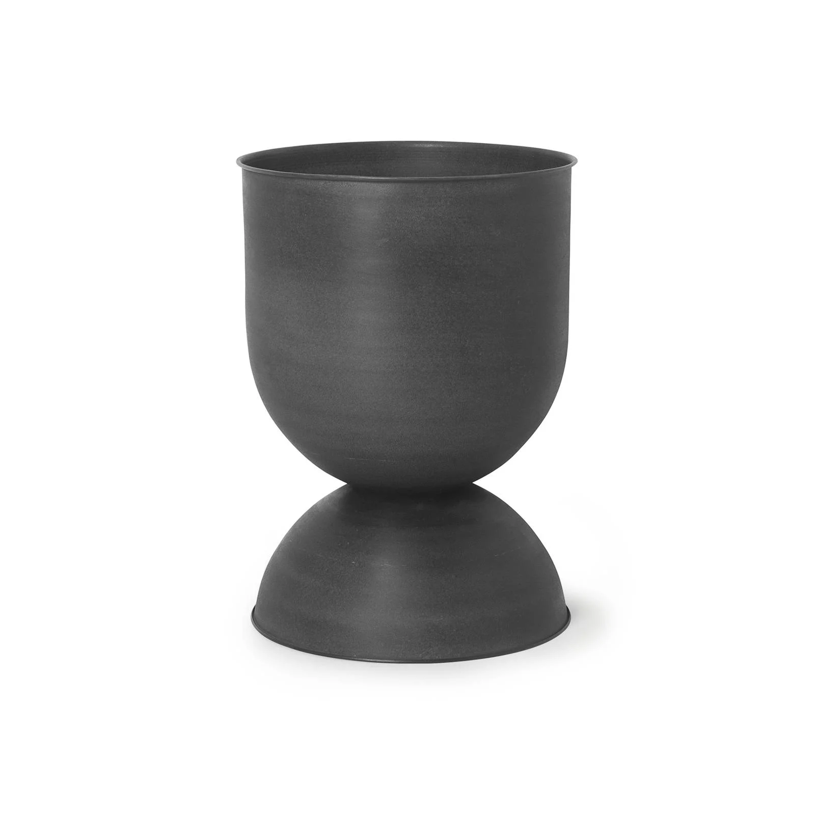 ferm LIVING Blumentopf Hourglass, schwarz, Ø 40 cm, wendbar günstig online kaufen