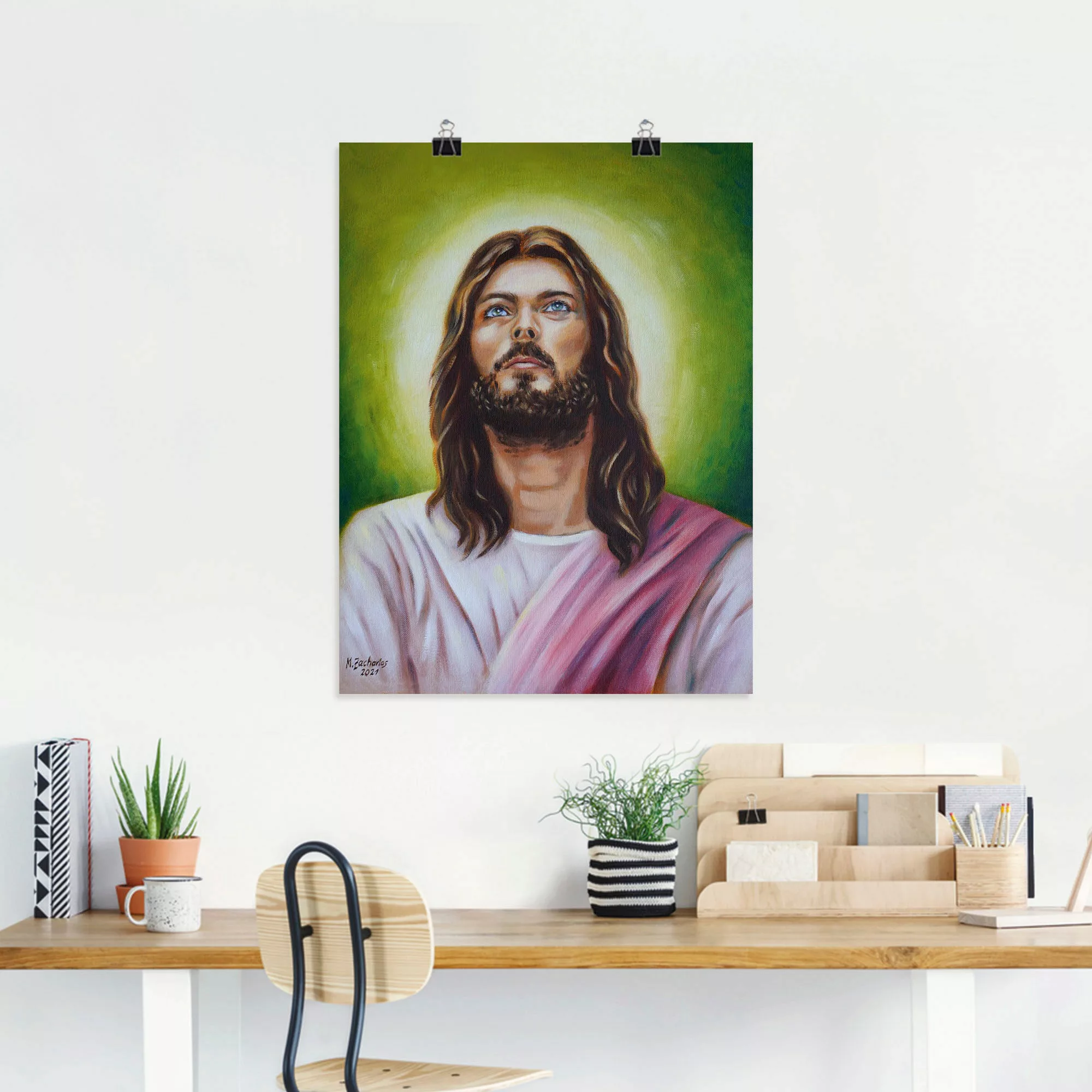 Artland Wandbild "Jesus Christus Porträt", Christliche Bilder, (1 St.), als günstig online kaufen