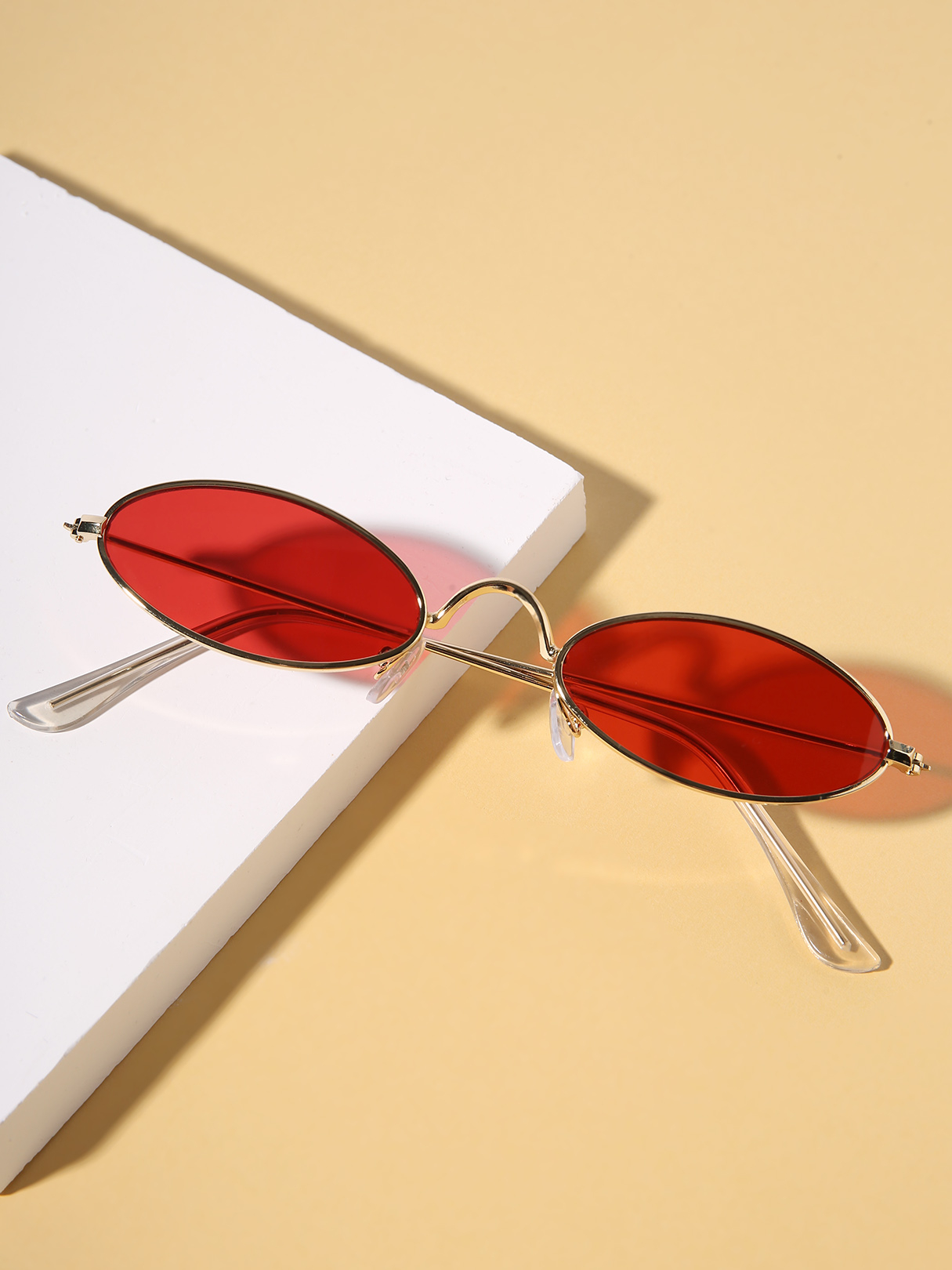 Sonnenbrille mit ovalem Metallrahmen günstig online kaufen