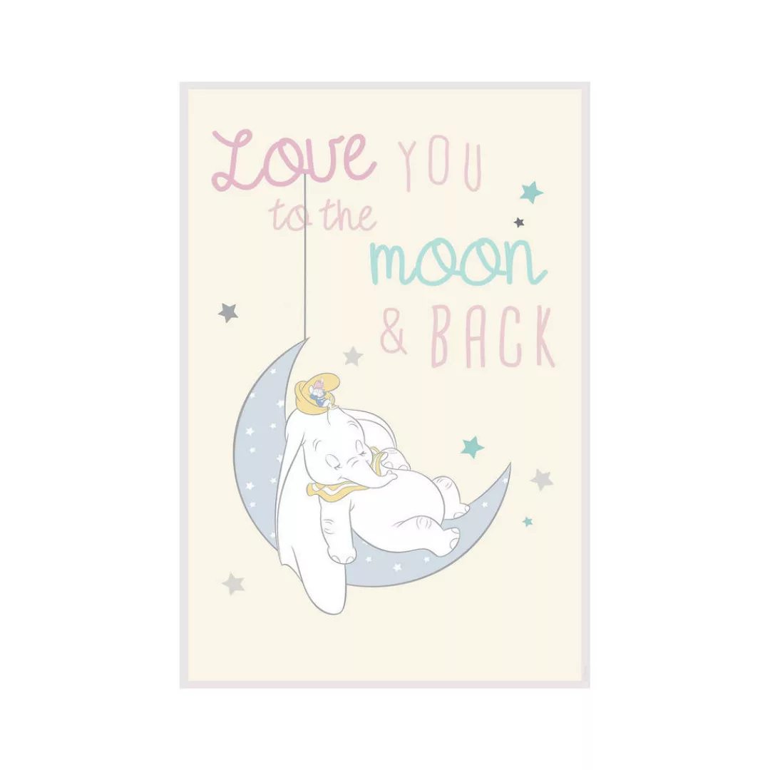 Komar Wandbild Dumbo Moon Disney B/L: ca. 30x40 cm günstig online kaufen