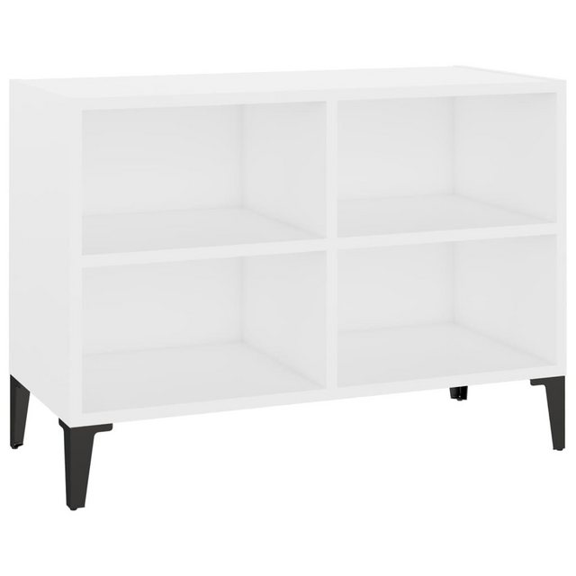 Tv-schrank Mit Metallbeinen Weiß 69,5x30x50cm günstig online kaufen