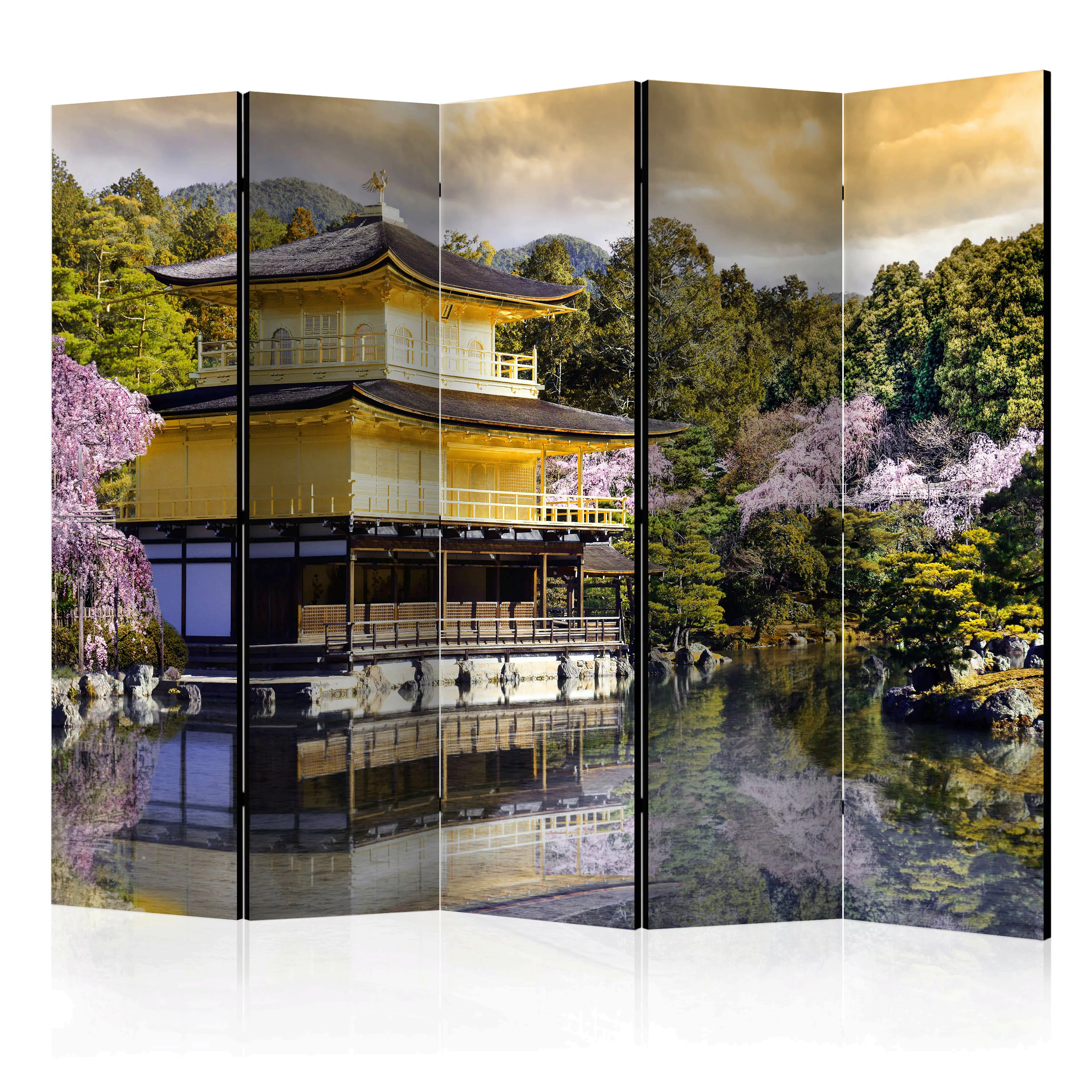 5-teiliges Paravent - Japanese Landscape Ii [room Dividers] günstig online kaufen