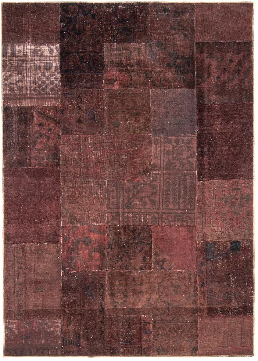 morgenland Teppich »Patchwork - 233 x 195 cm - dunkelbraun«, rechteckig, Wo günstig online kaufen