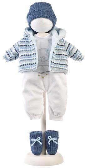 Llorens Puppenkleidung Kleiderset Elefant blau, 40-42 günstig online kaufen