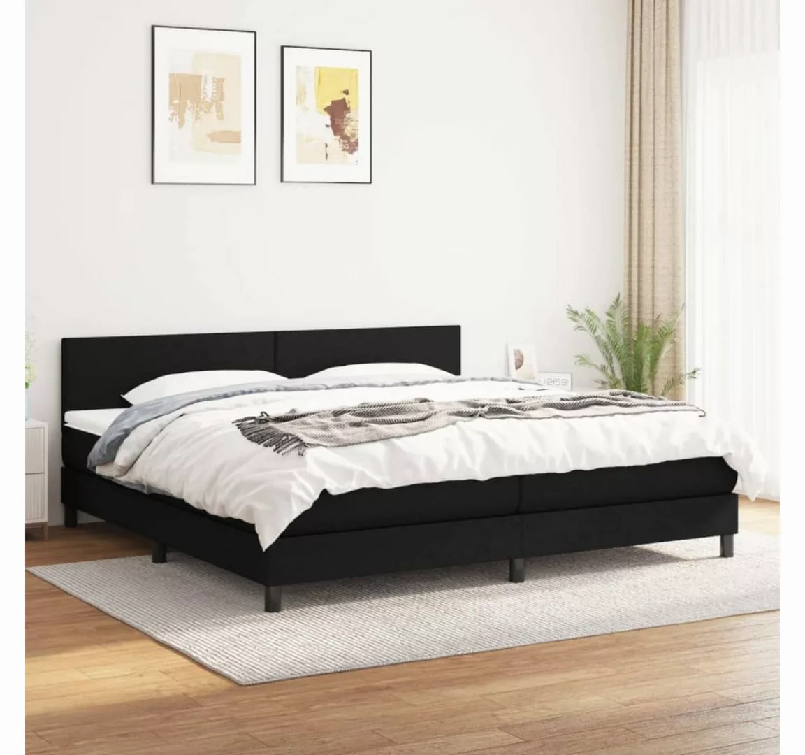 vidaXL Boxspringbett Bett Boxspringbett mit Matratze und LED Stoff (200 x 2 günstig online kaufen