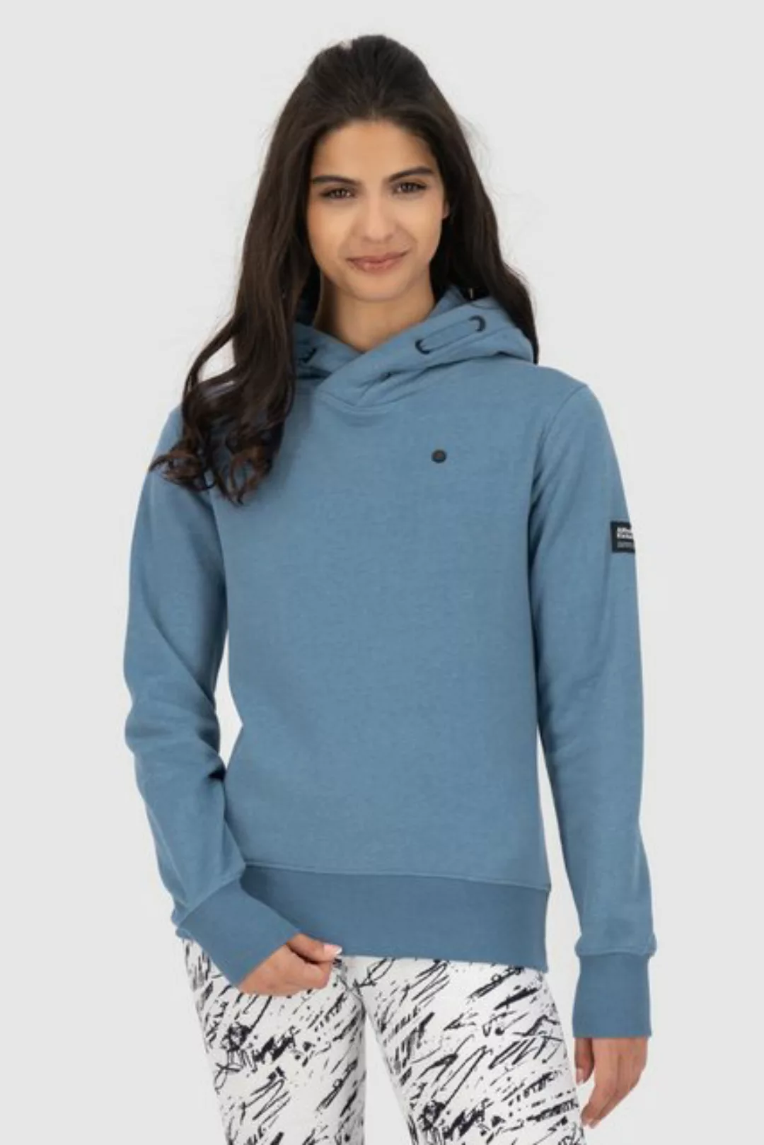 Alife & Kickin Kapuzensweatshirt SarinaAK A Hoodie elemental blue melange günstig online kaufen