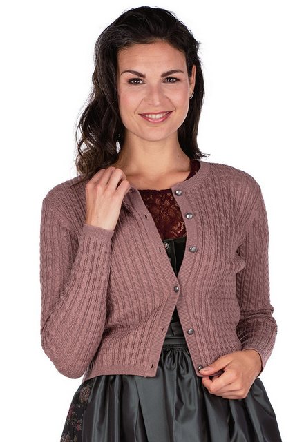 Hammerschmid Trachtenstrickjacke Trachten Strickjacke - REIT - retro mauve günstig online kaufen