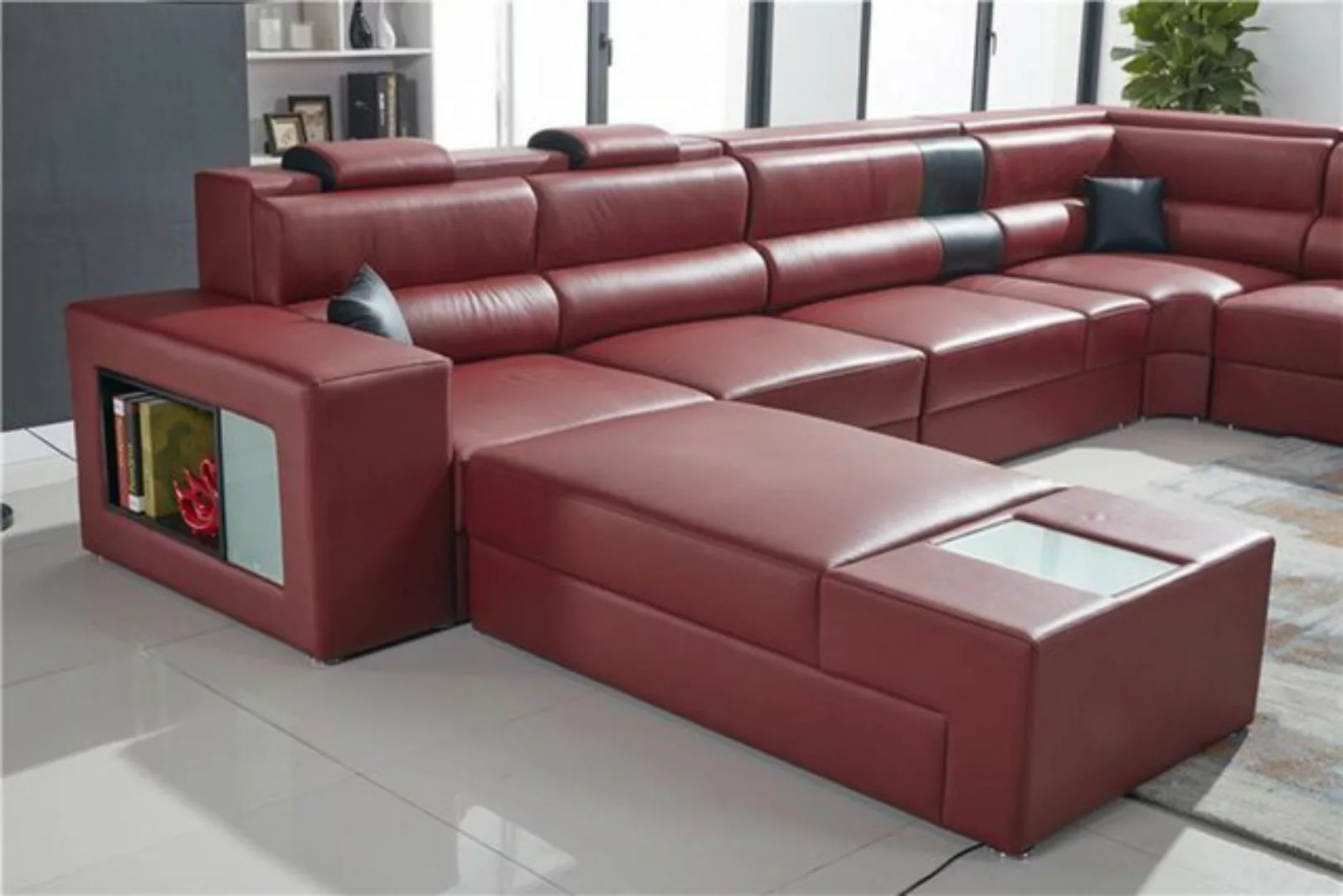 JVmoebel Ecksofa, Couch Wohnlandschaft Eck Garnitur Design Modern Sofa U-Fo günstig online kaufen