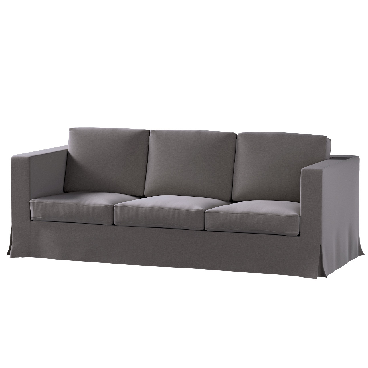 Bezug für Karlanda 3-Sitzer Sofa nicht ausklappbar, lang, braun, Bezug für günstig online kaufen