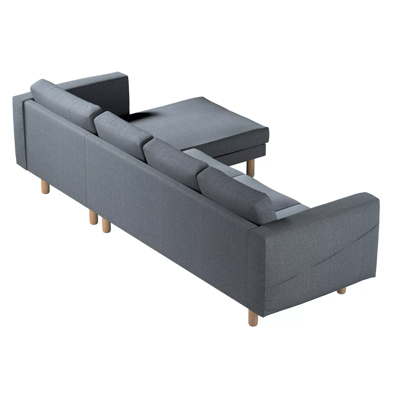 Bezug für Norsborg 4-Sitzer Sofa mit Recamiere, grau, Norsborg Bezug für 4- günstig online kaufen