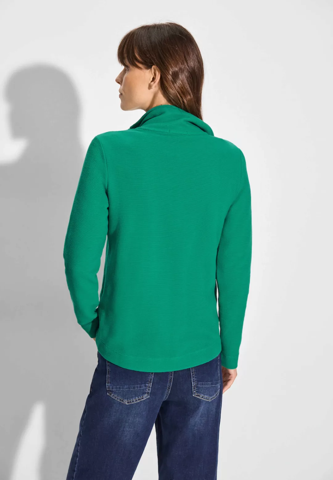 Cecil Sweatjacke Cecil Leichte Sweatjacke in Malachite Green (1-tlg) Nicht günstig online kaufen