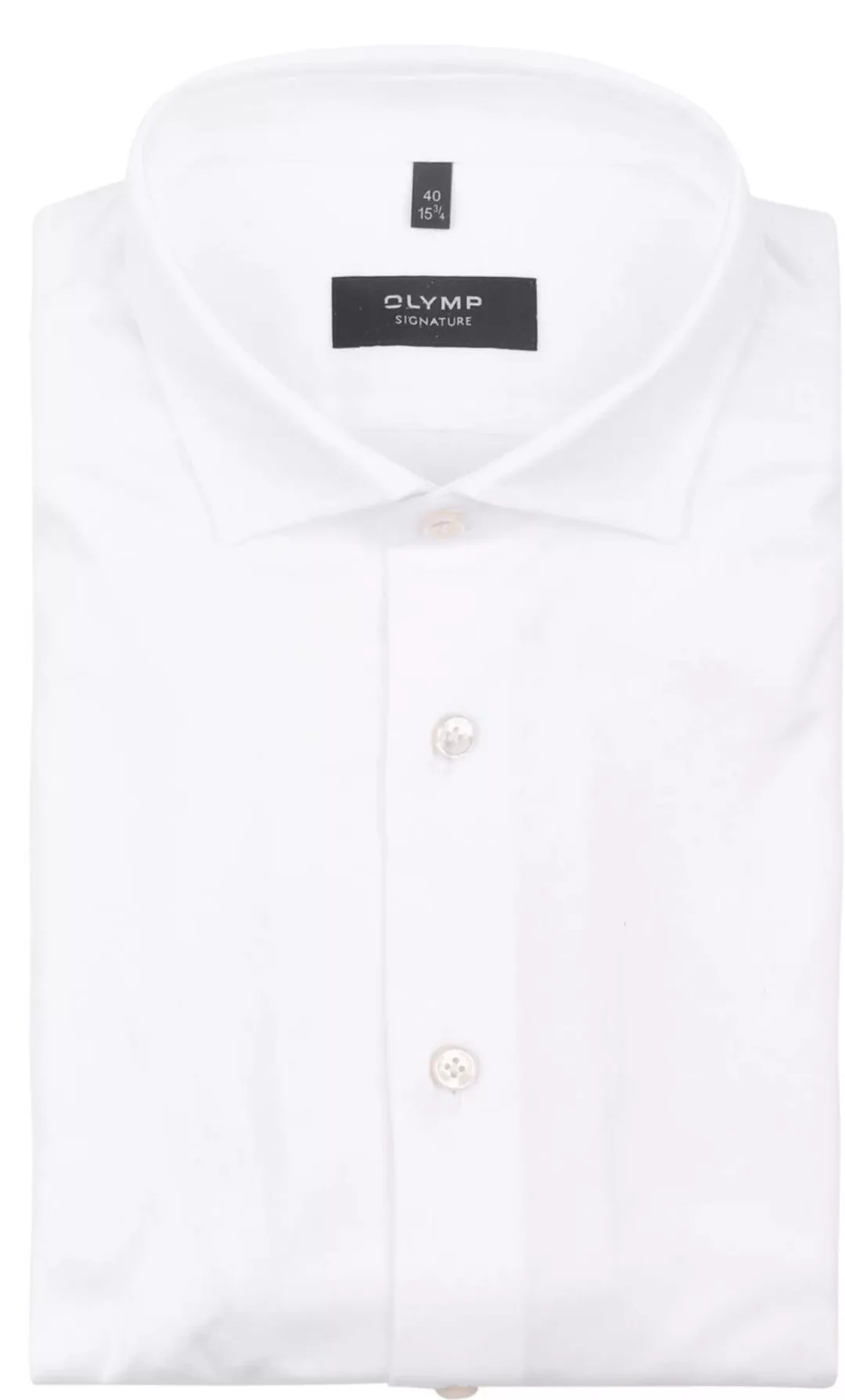 OLYMP Signature Hemd Jersey Weiß - Größe 39 günstig online kaufen