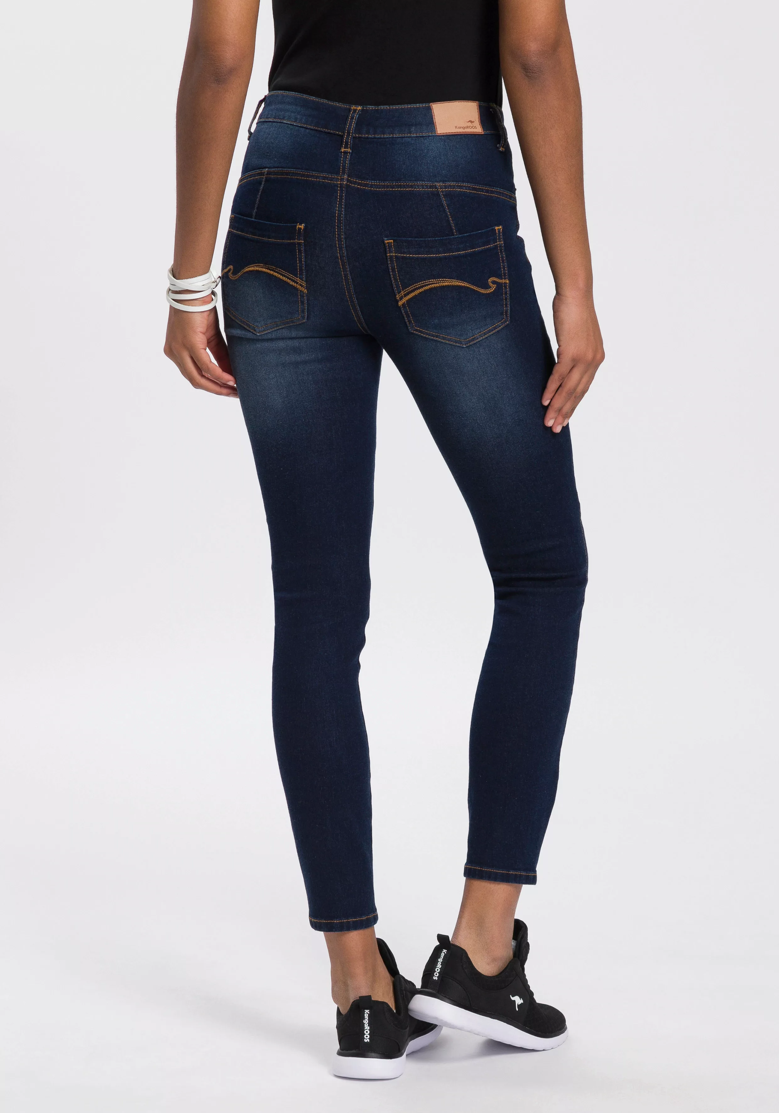 KangaROOS Slim-fit-Jeans "CROPPED HIGH WAIST SLIM FIT", schmale Passform, R günstig online kaufen