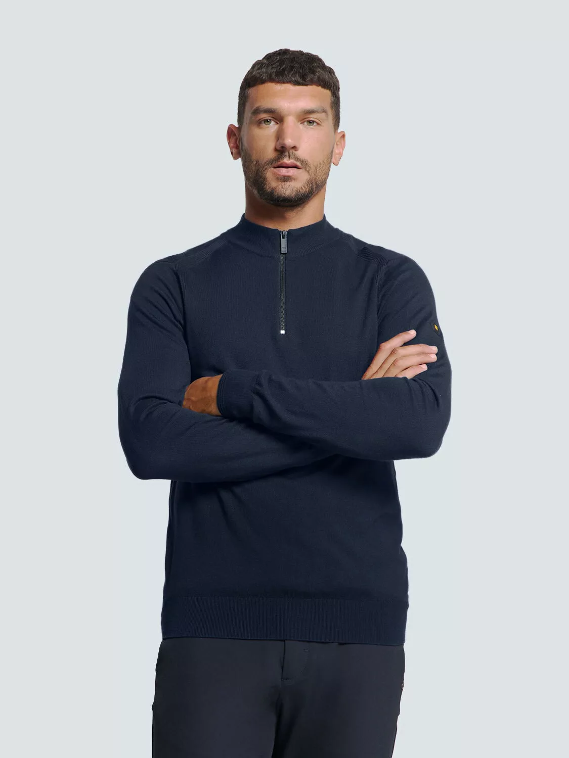 NO EXCESS Rundhalspullover "No Excess Half Zip Pullover" günstig online kaufen