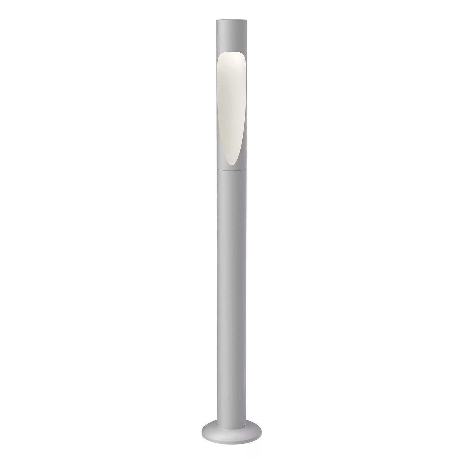 Louis Poulsen - Flindt LED Pollerleuchte lang mit Fußplatte - aluminium/H x günstig online kaufen