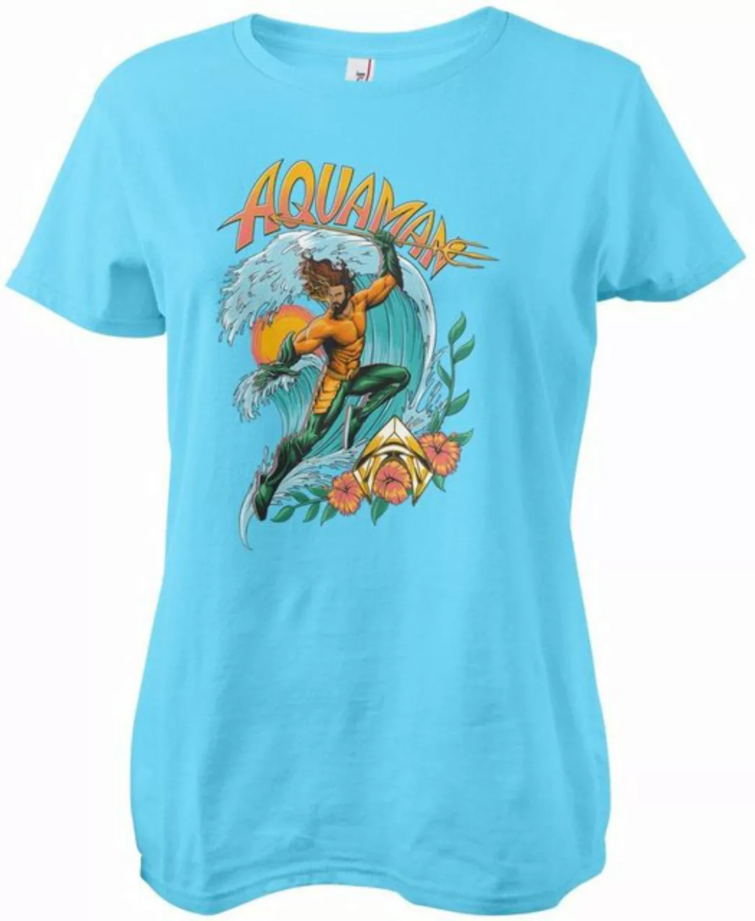 Aquaman T-Shirt Surf Style Girly Tee günstig online kaufen