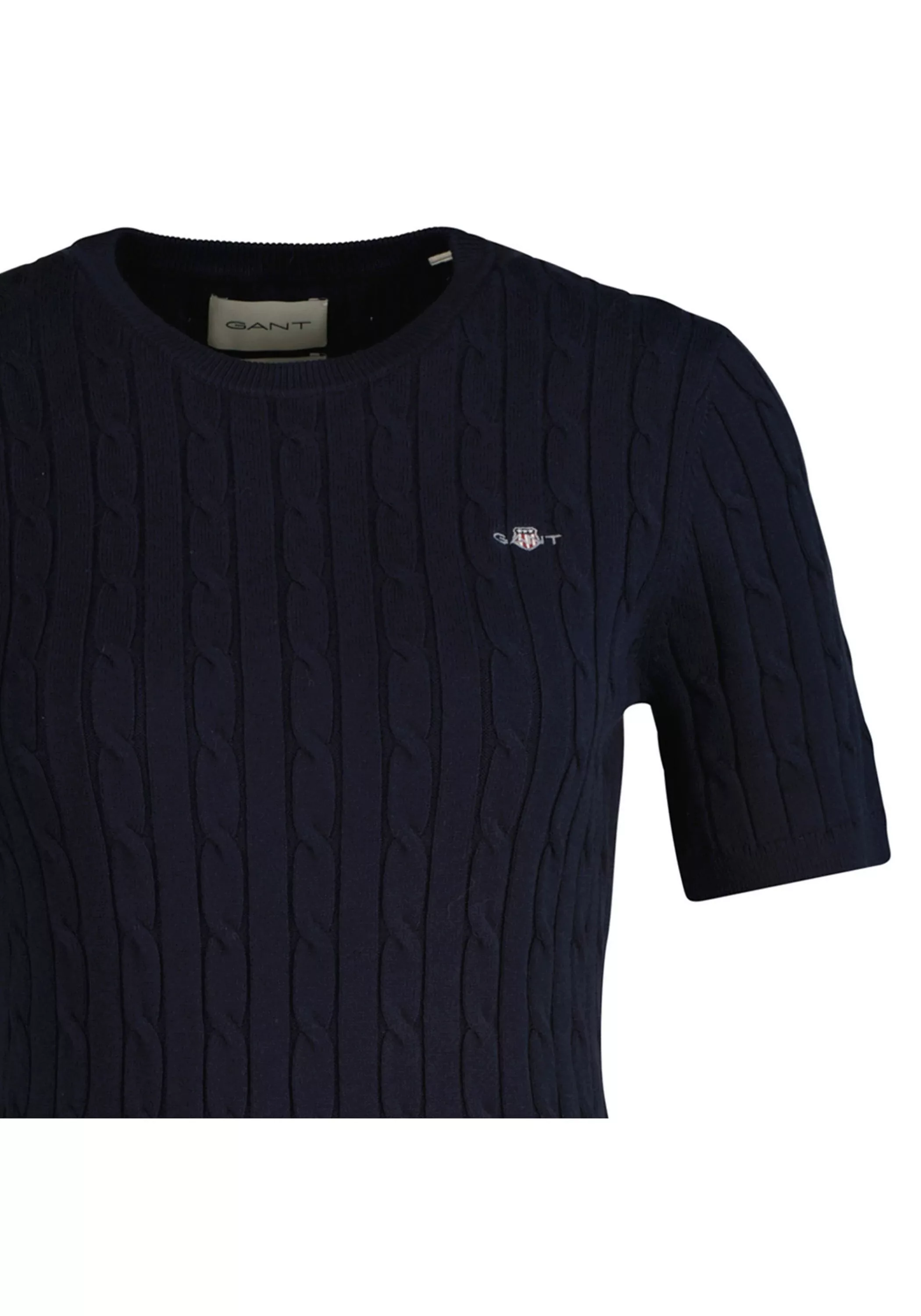 Gant T-Shirt "T-Shirt STRETCH COTTON CABLE C-NECK 1er Pack" günstig online kaufen