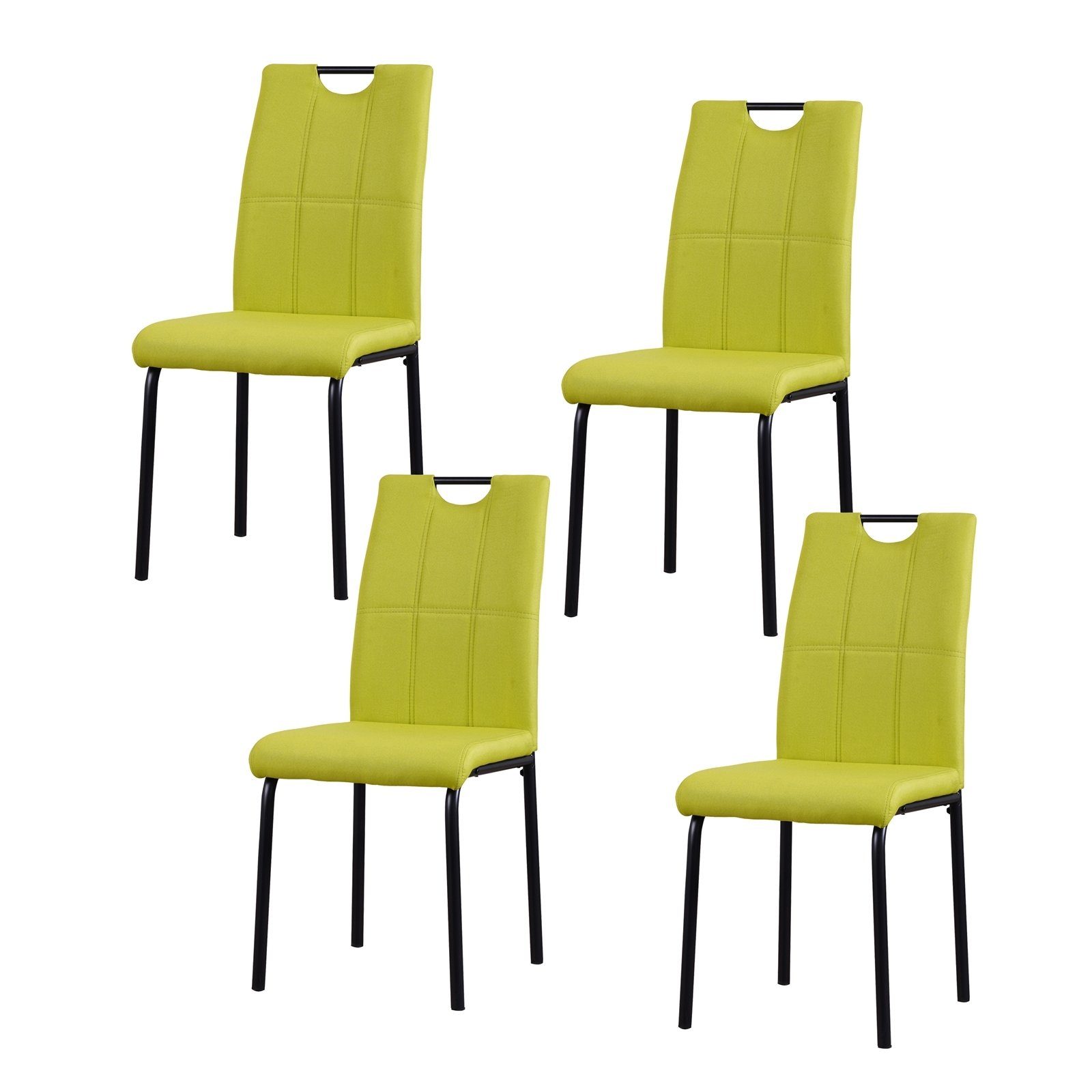 HTI-Living Polsterstuhl Esszimmerstuhl Denton Webstoff Grün günstig online kaufen