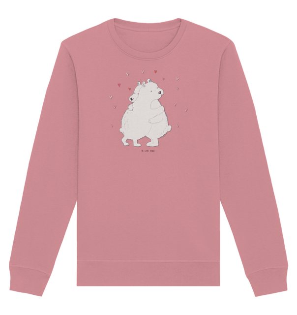 Mr. & Mrs. Panda Longpullover Größe XS Eisbär Umarmen - Canyon Pink - Gesch günstig online kaufen