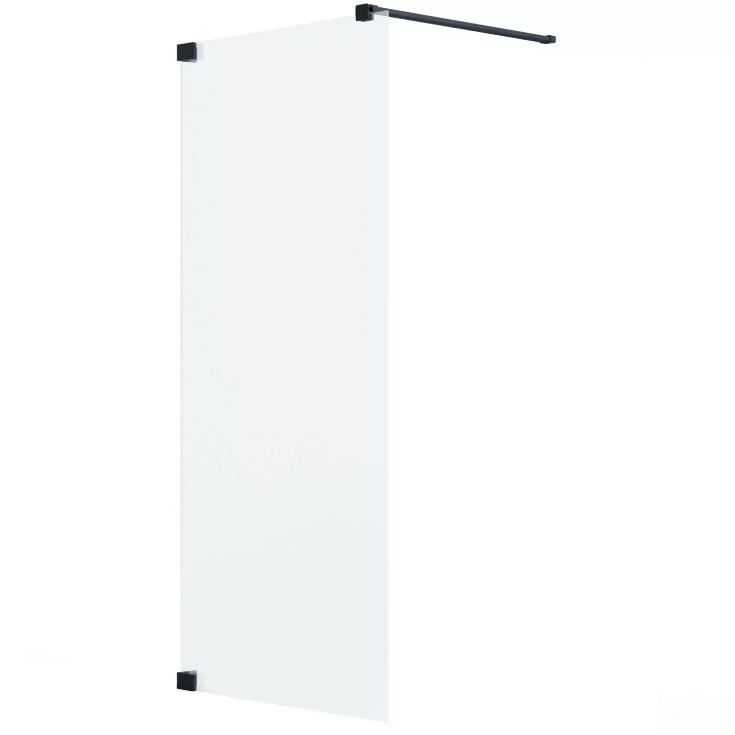 Schöner Wohnen Duschabtrennung Walk-In Schwarzmatt 80 cm x 200 cm DIN L günstig online kaufen