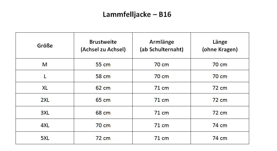 Hollert Bomberjacke B16 Herren Lammfelljacke Echtleder günstig online kaufen